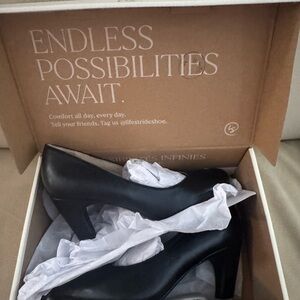 Life Stride Black Heels for Women